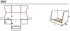 FEFCO 0815, чертёж развёртки